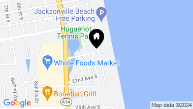 Map of 1902 OCEAN Drive S, Jacksonville Beach FL, 32250