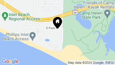 Map of 216 E Park Place Avenue, Inlet Beach FL, 32461