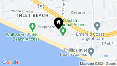 Map of 346 W Park Pl Avenue, Inlet Beach FL, 32461