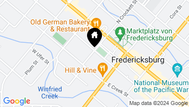Map of 211 S Crockett St, Fredericksburg TX, 78624