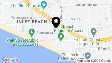 Map of 42 Pompano Place, Inlet Beach FL, 32461