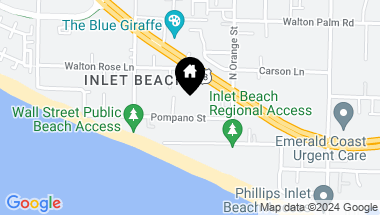 Map of Lot 142 Pompano Street, Inlet Beach FL, 32461