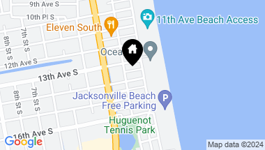 Map of 133 14TH Avenue S, 133, Jacksonville Beach FL, 32250