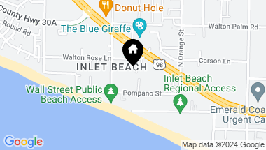Map of 58 High Tide Way, Inlet Beach FL, 32461