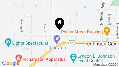 Map of 502 W Pecan Dr, Johnson City TX, 78636