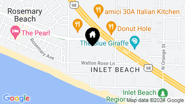 Map of 296 Walton Rose Lane, Inlet Beach FL, 32461