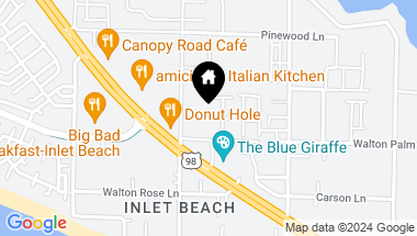 Map of 26 W Majestic Palm Drive, Lot 15, Inlet Beach FL, 32461