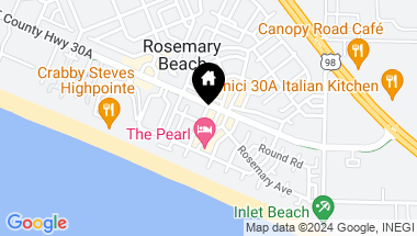 Map of 16 S Barrett Square, Rosemary Beach FL, 32461