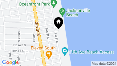 Map of 801 1ST Street S, Jacksonville Beach FL, 32250