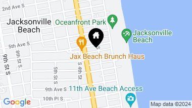 Map of 207 7TH Avenue S, Jacksonville Beach FL, 32250