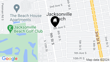 Map of 862 5TH Avenue S, Jacksonville Beach FL, 32250