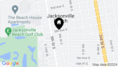 Map of 802 5TH Avenue S, Jacksonville Beach FL, 32250