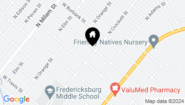Map of 808 N Crockett Dr, Fredericksburg TX, 78624