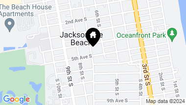 Map of 635 5TH Avenue S, Jacksonville Beach FL, 32250