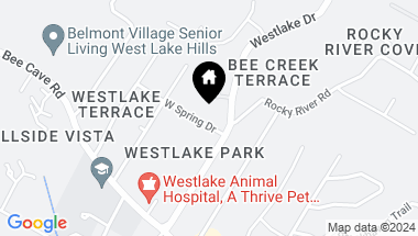 Map of 106 W Spring DR, West Lake Hills TX, 78746