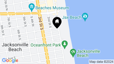 Map of 222 1ST Street S, Jacksonville Beach FL, 32250