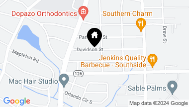 Map of 1650 DAVIDSON Street, Jacksonville FL, 32207