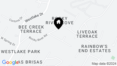 Map of 613 Rocky River RD, West Lake Hills TX, 78746
