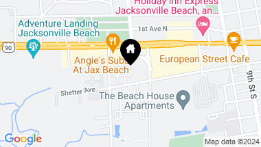 Map of 216 JARDIN DE MER Place, 216, JACKSONVILLE BEACH FL, 32250