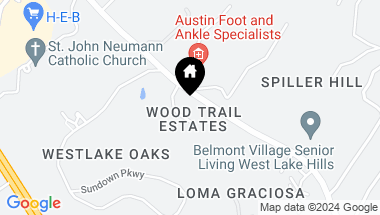 Map of 102 Wood TRL, West Lake Hills TX, 78746