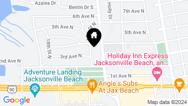 Map of 329 15TH Street N, Jacksonville Beach FL, 32250