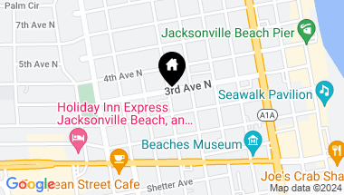 Map of 630 3RD Avenue N, Jacksonville Beach FL, 32250