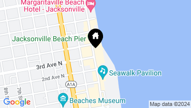 Map of 413 1ST Street, 303, JACKSONVILLE BEACH FL, 32250