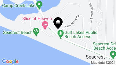 Map of 7985 E CO HWY 30A, Inlet Beach FL, 32461