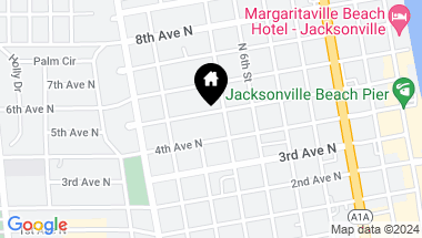Map of 718 5Th Ave, Jacksonville Beach FL, 32250