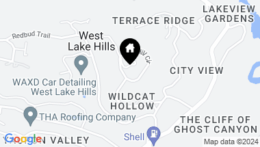 Map of 1 Nob Hill CIR, West Lake Hills TX, 78746