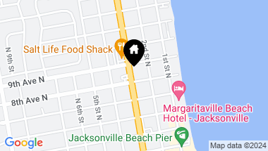 Map of 905 N 3RD Street, Jacksonville Beach FL, 32250