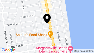 Map of 315 11TH AVE N #Back Unit, JACKSONVILLE BEACH FL, 32250