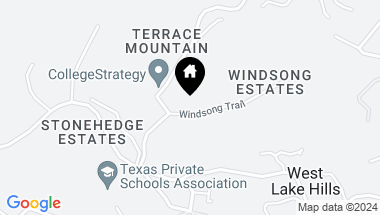 Map of 714 Windsong TRL, West Lake Hills TX, 78746