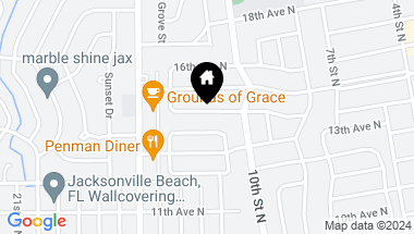 Map of 1112 14TH Avenue N, Jacksonville Beach FL, 32250