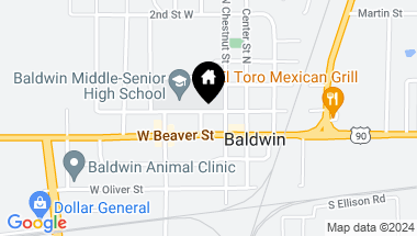 Map of 75 COLEMAN Boulevard, Baldwin FL, 32234
