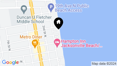 Map of 15 16TH Avenue N, JACKSONVILLE BEACH FL, 32250
