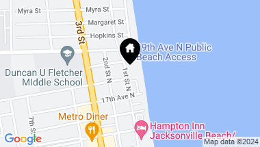 Map of 1901 1ST Street N, 1202, Jacksonville Beach FL, 32250