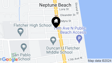 Map of 0 HOPKINS Street, Neptune Beach FL, 32266