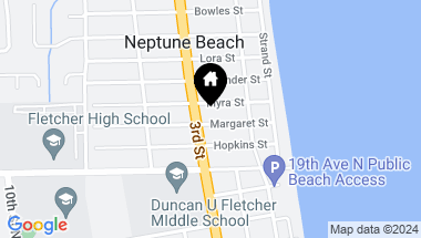 Map of 230 MARGARET Street, Neptune Beach FL, 32266