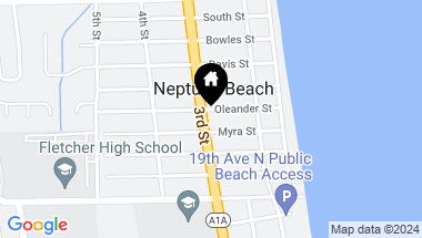 Map of 1805 3RD Street, NEPTUNE BEACH FL, 32266