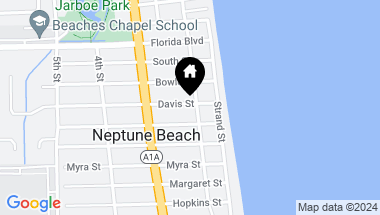 Map of 1602 FIRST Street, Neptune Beach FL, 32266