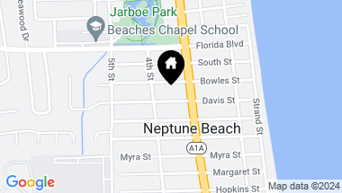 Map of 428 DAVIS Street, Neptune Beach FL, 32266