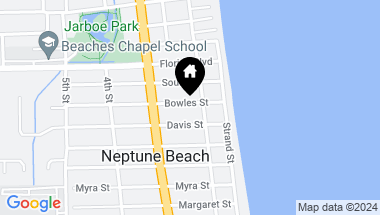 Map of 205 BOWLES Street, Neptune Beach FL, 32266