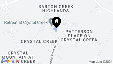 Map of 608 Crystal Creek DR, Austin TX, 78746