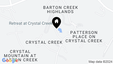 Map of 610 Crystal Creek DR, Austin TX, 78746
