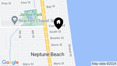 Map of 205 SOUTH Street, Neptune Beach FL, 32266