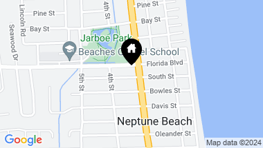 Map of 412 SOUTH Street, Neptune Beach FL, 32266