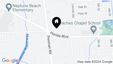 Map of 1020 FLORIDA Boulevard, NEPTUNE BEACH FL, 32266