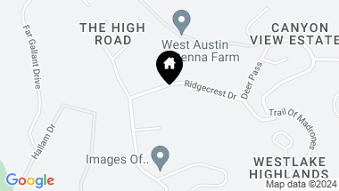 Map of 1501 Ridgecrest DR, Austin TX, 78746