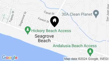 Map of 61 E Grove Avenue, Santa Rosa Beach FL, 32459